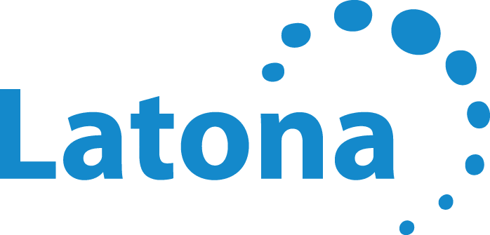 Latona logo blå